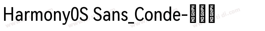 Harmony0S Sans_Conde字体转换